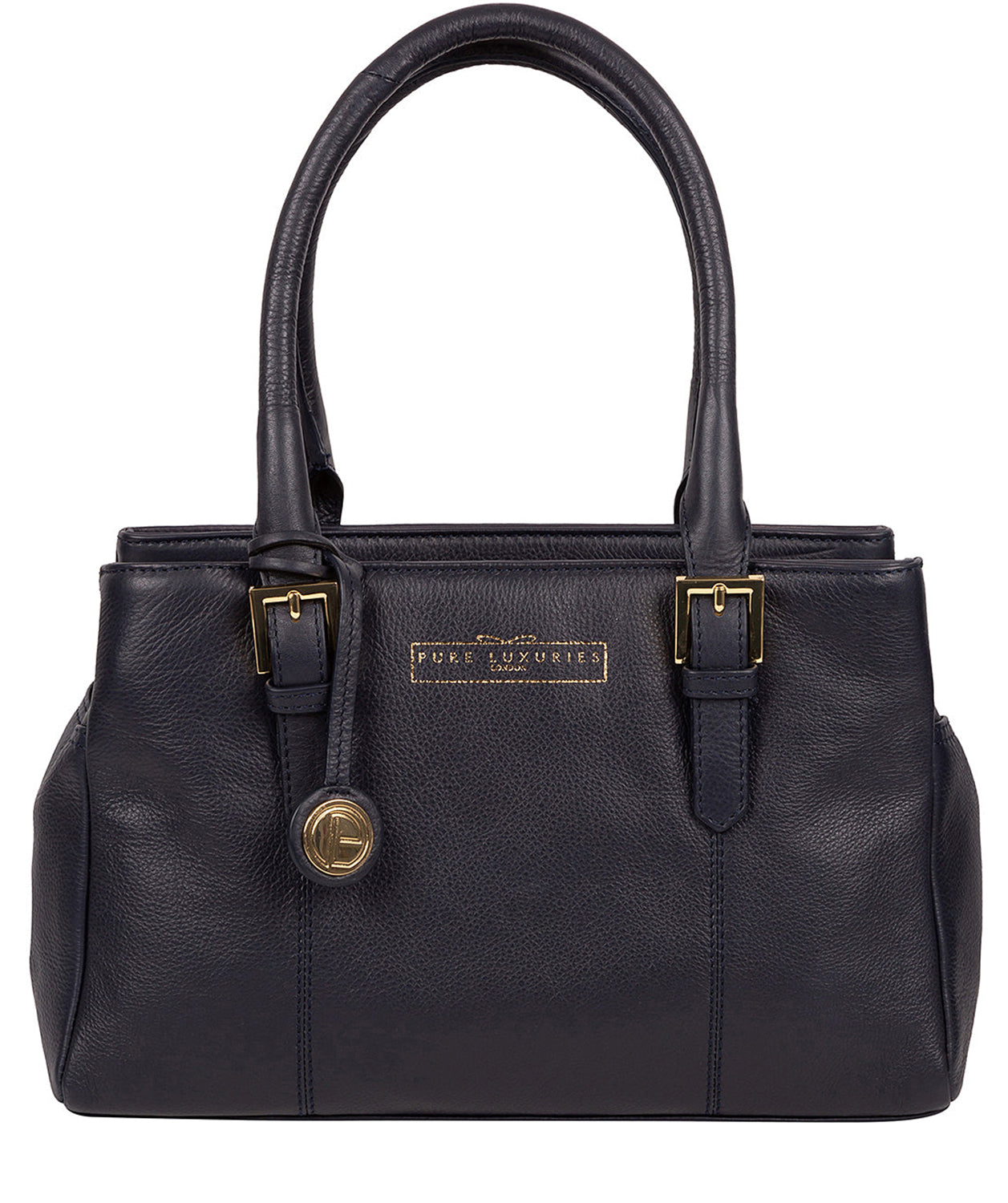 'Astley' Navy Leather Handbag