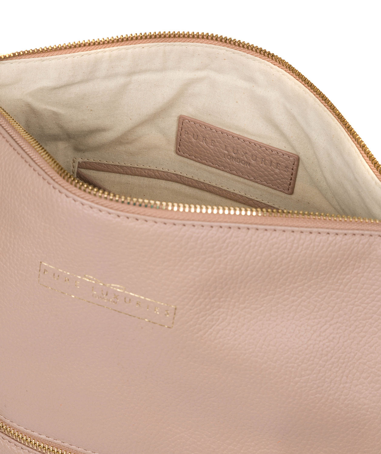 'Tenley' Blush Pink Leather Shoulder Bag