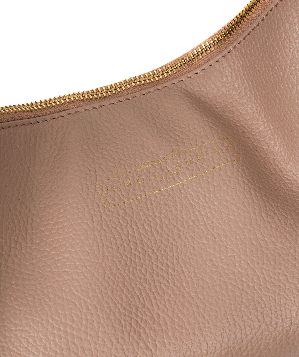 'Tenley' Blush Pink Leather Shoulder Bag