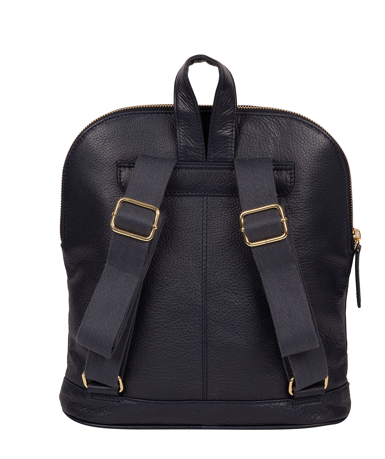 'Kinsely' Navy Leather Backpack