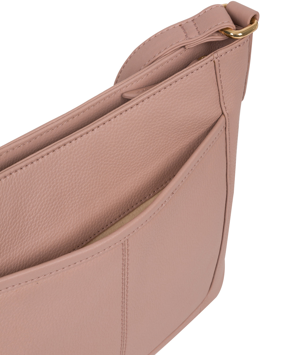 'Lewes' Blush Pink Leather Cross Body Bag