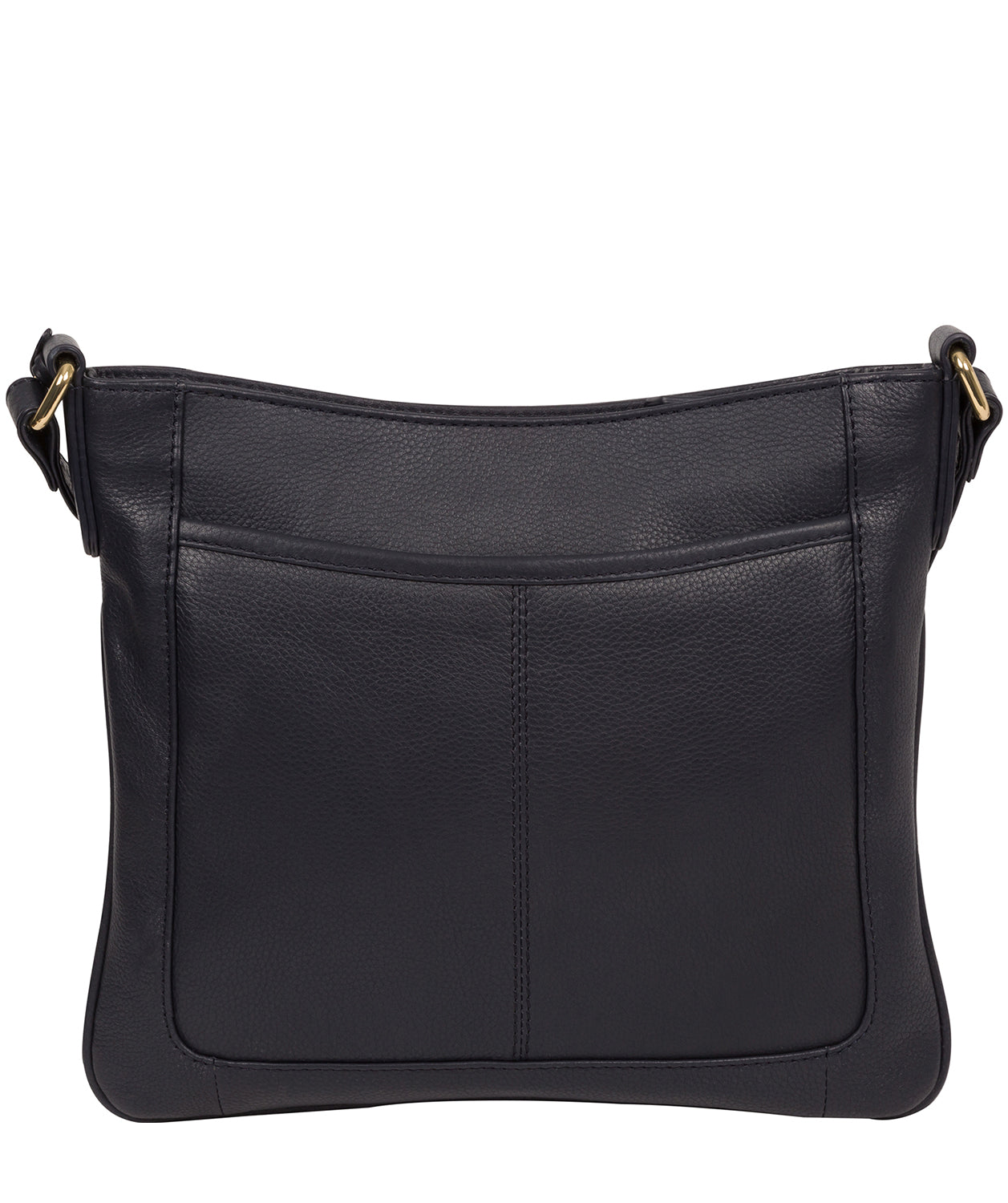 'Lewes' Navy Leather Cross Body Bag