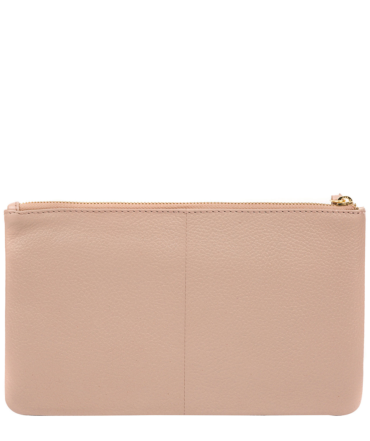 'Arlesey' Blush Pink Leather Clutch Bag