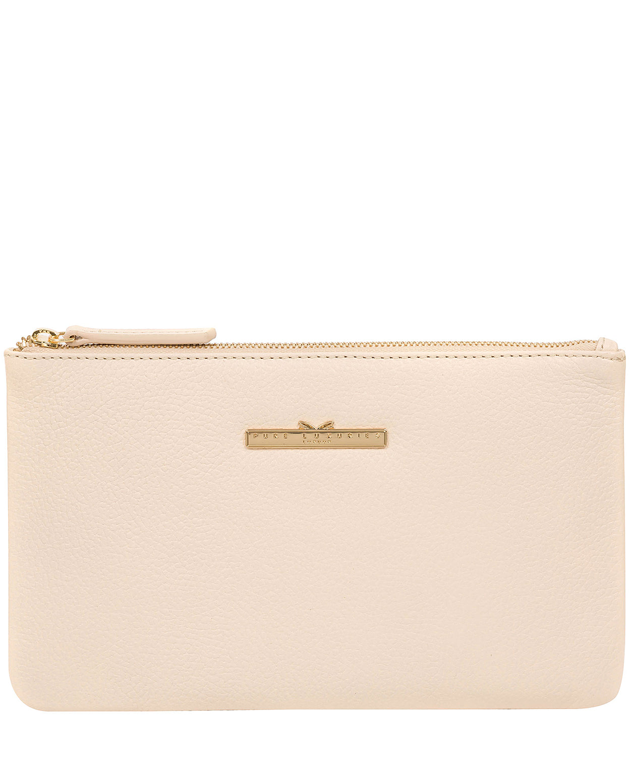 'Arlesey' Frappe Leather Clutch Bag
