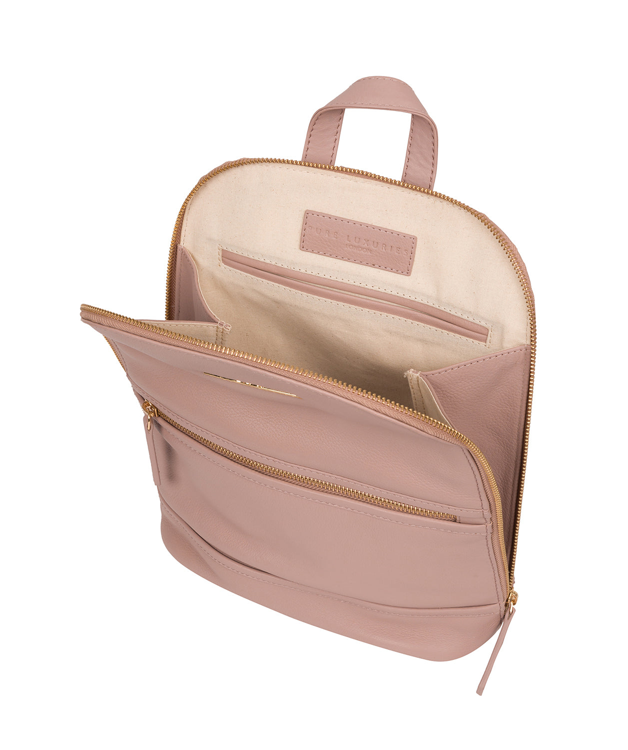 'Elland' Blush Pink Leather Backpack