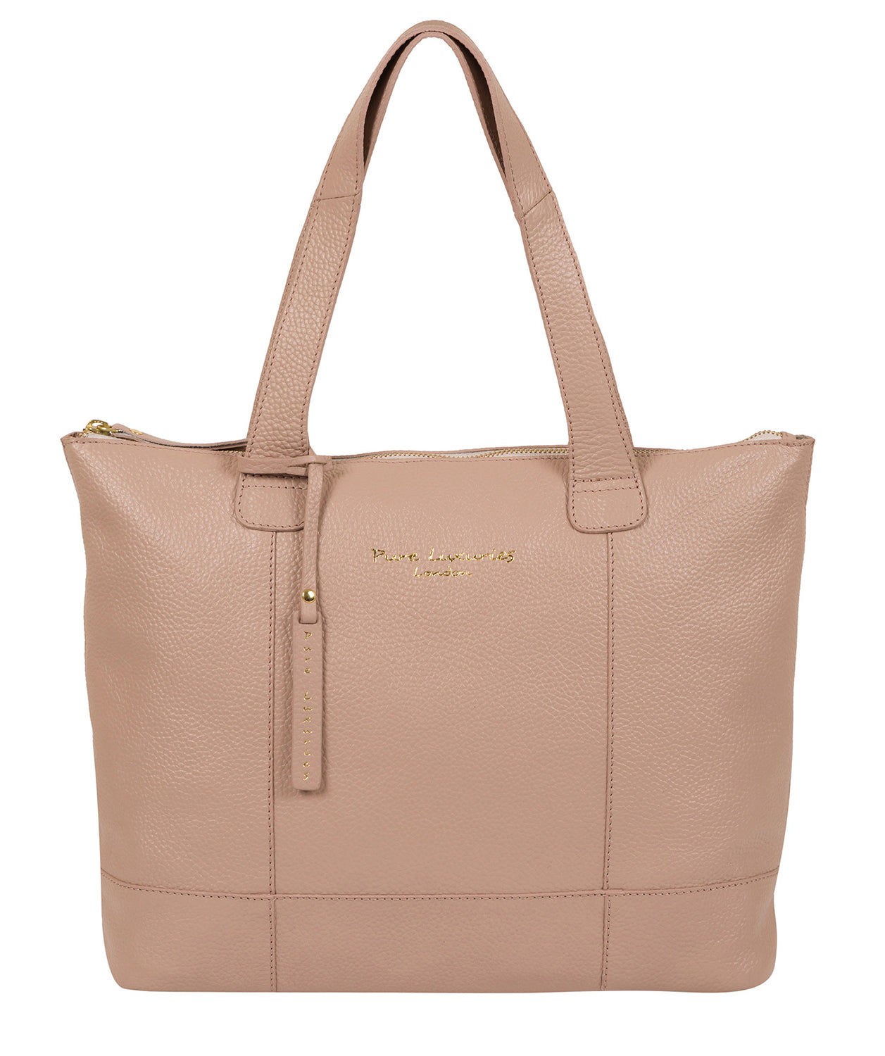'Sachi' Blush Pink Leather Tote Bag