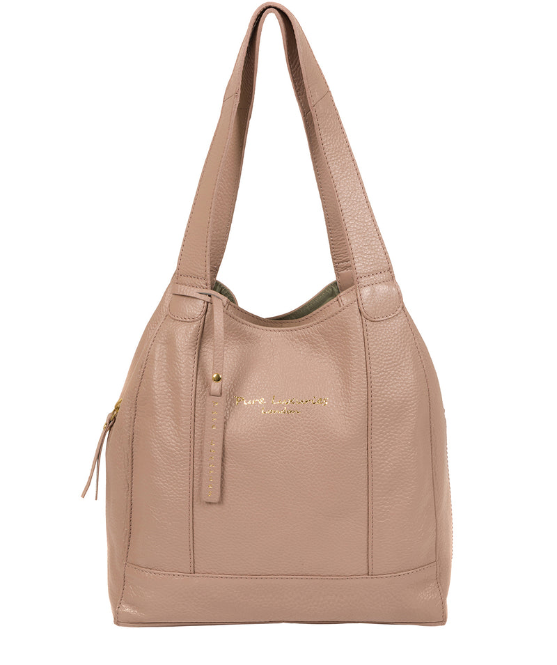 'Colette' Blush Pink Leather Handbag