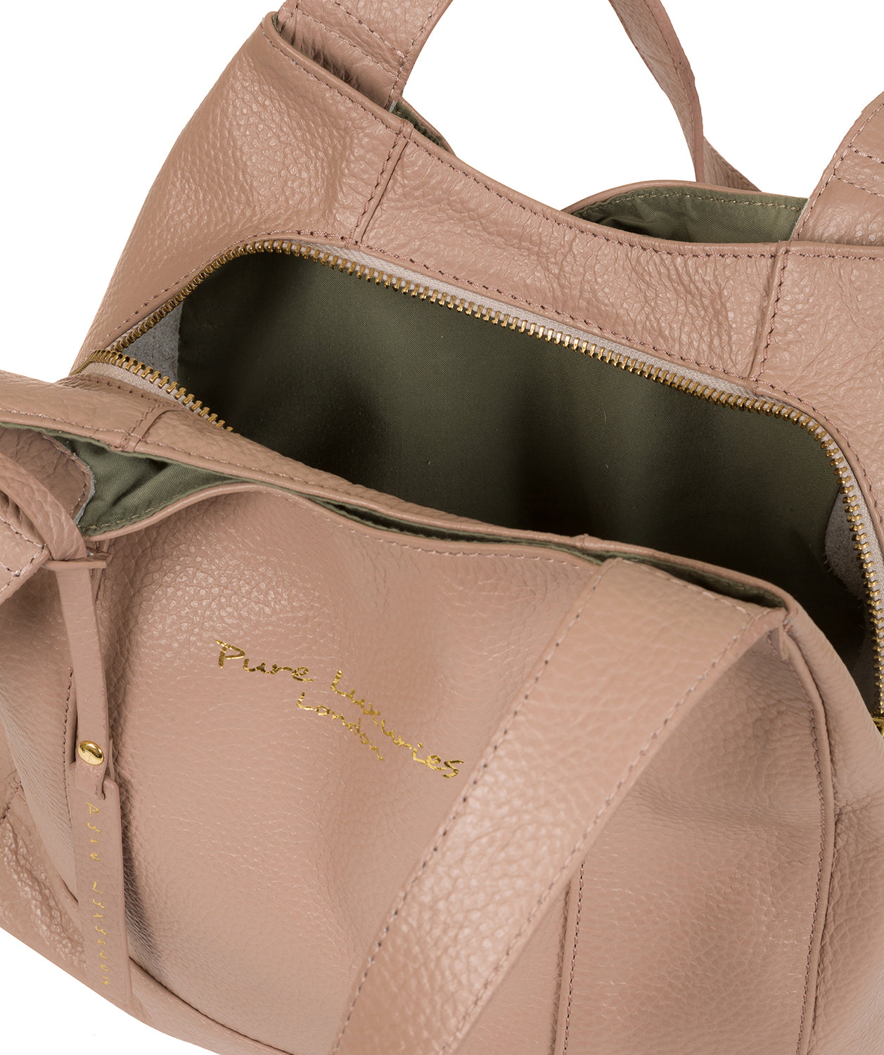 'Colette' Blush Pink Leather Handbag