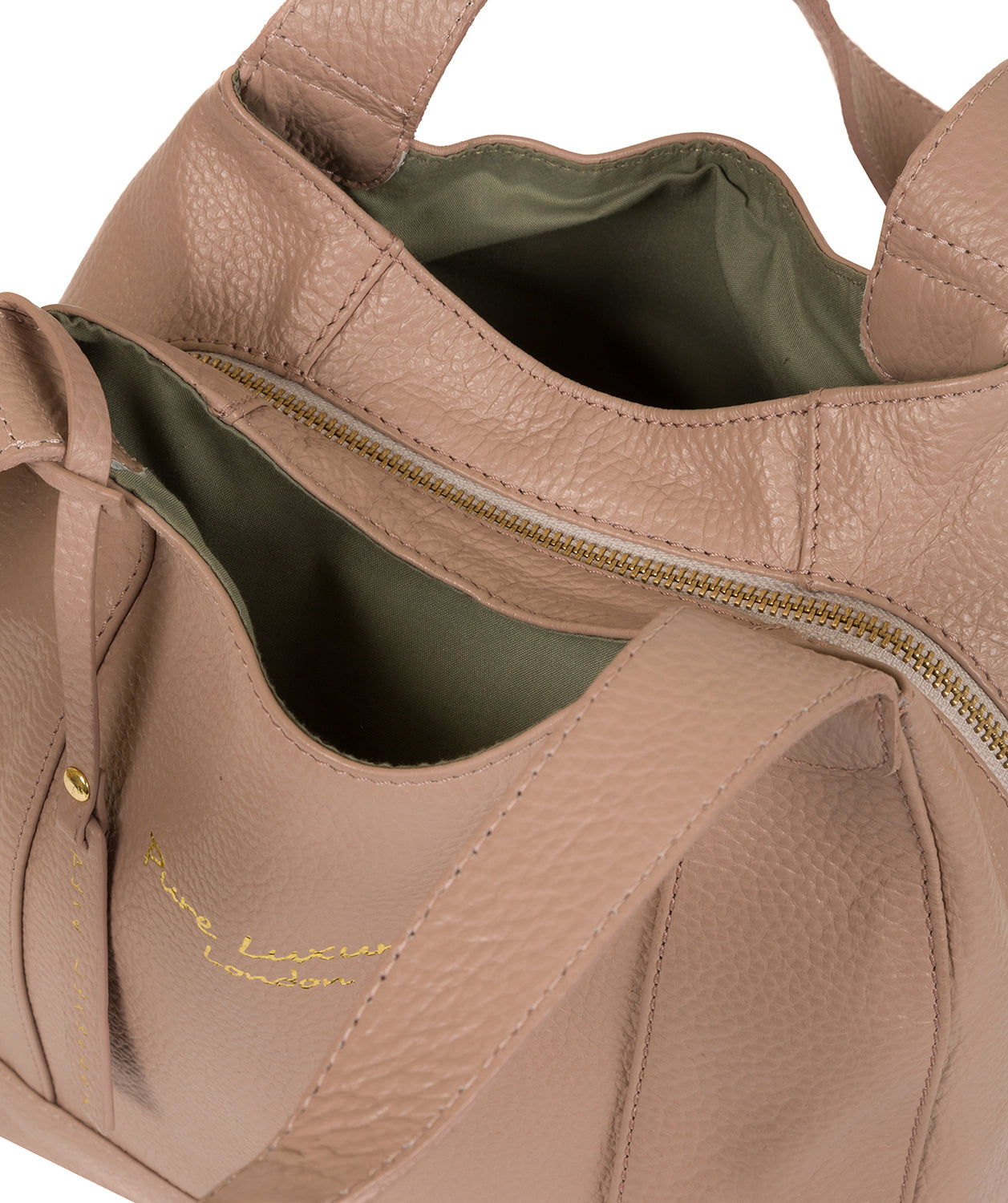 'Colette' Blush Pink Leather Handbag