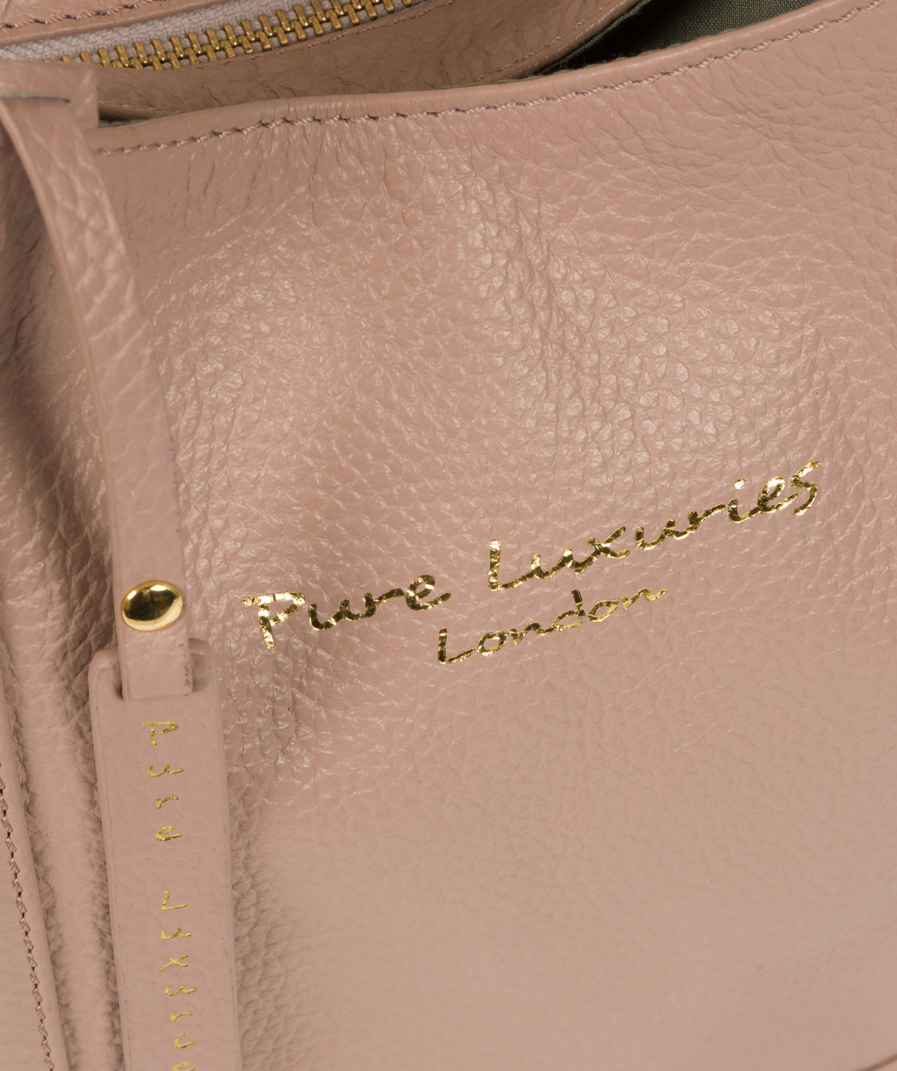 'Colette' Blush Pink Leather Handbag