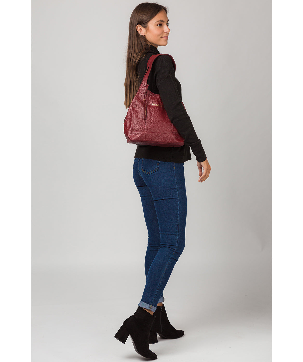 'Colette' Red Leather Handbag