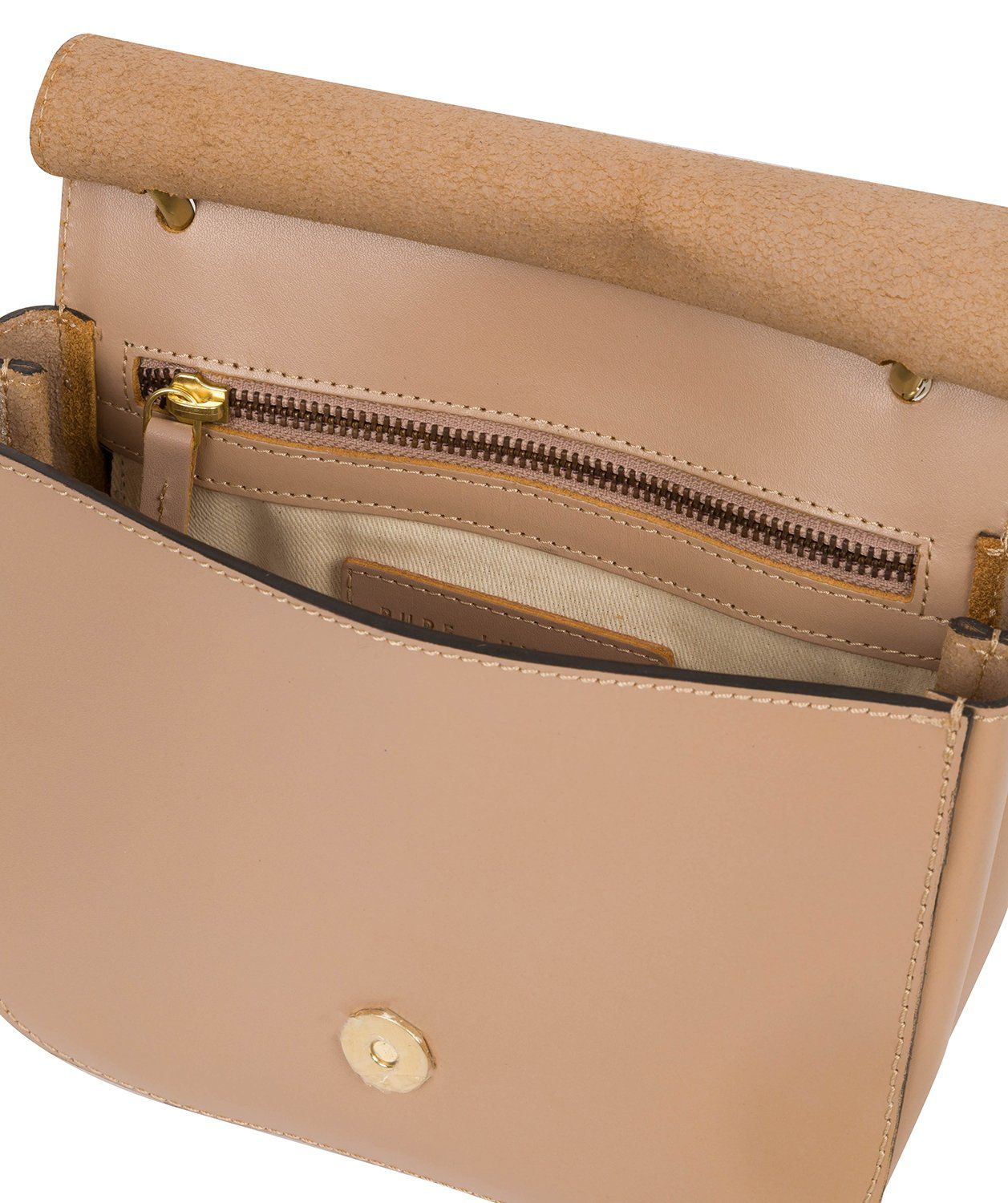 'Ennerdale' Blush Pink Leather Cross Body Clutch Bag