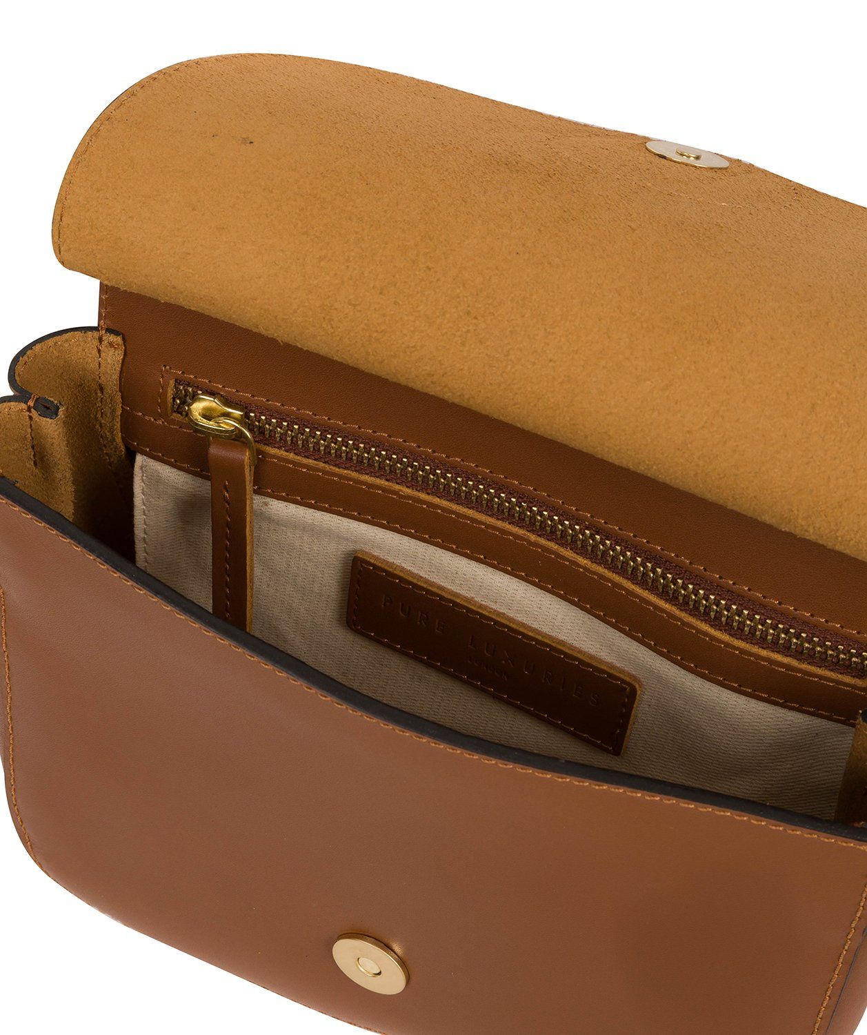 'Ennerdale' Tan Leather Cross Body Clutch Bag