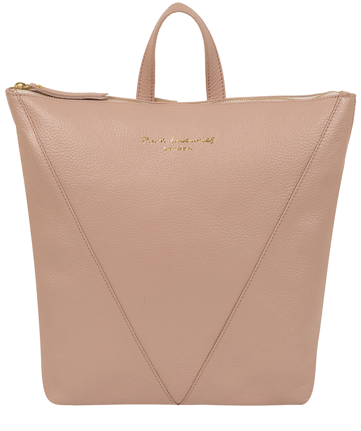 'Arti' Blush Pink Leather Backpack