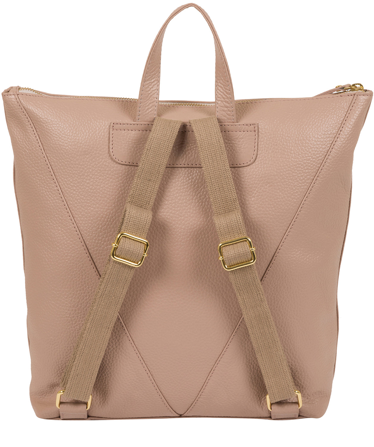 'Arti' Blush Pink Leather Backpack