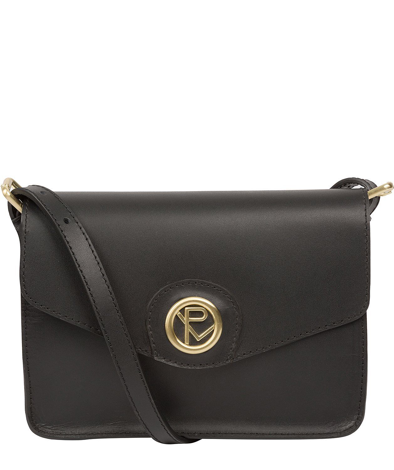 'Langdale' Black Leather Cross Body Bag