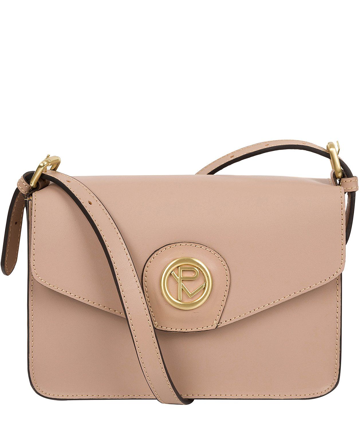'Langdale' Blush Pink Leather Cross Body Bag