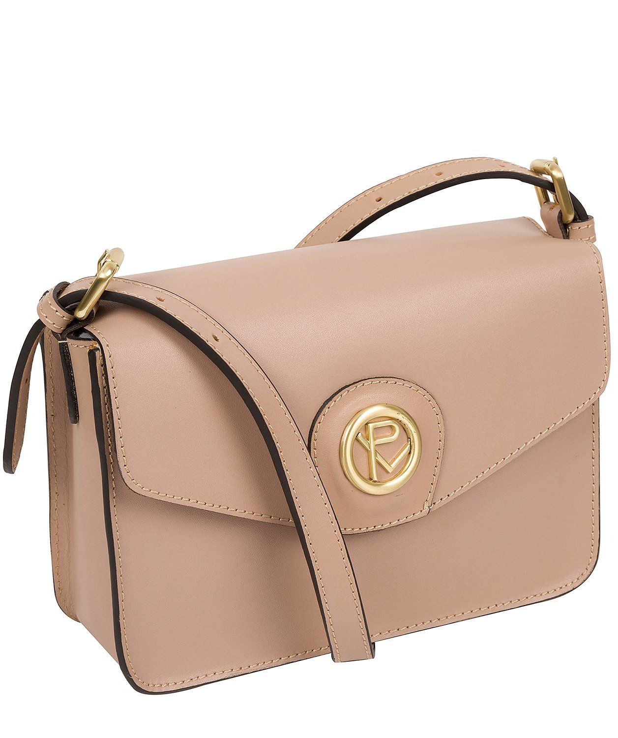 'Langdale' Blush Pink Leather Cross Body Bag