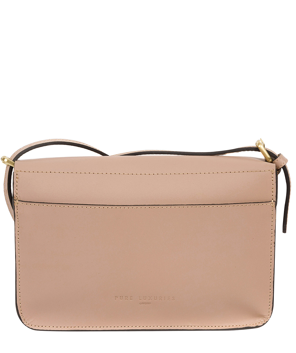 'Derwent' Blush Pink Leather Cross Body Bag Pure Luxuries London