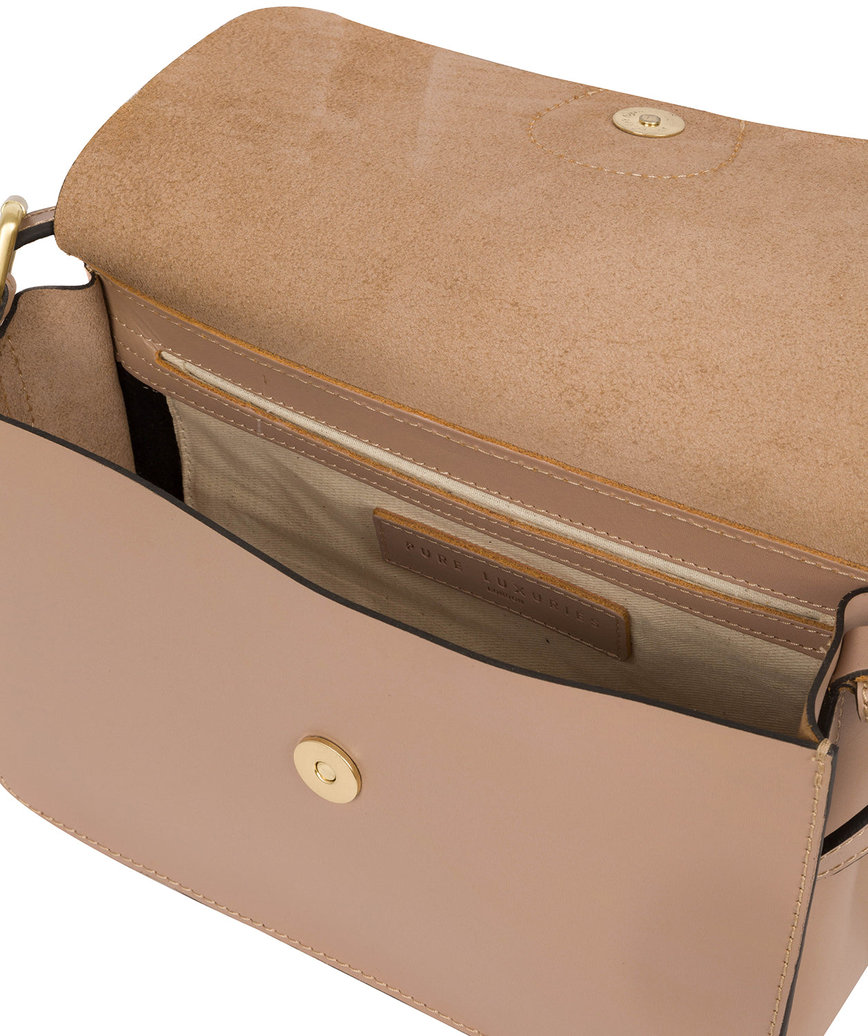 'Derwent' Blush Pink Leather Cross Body Bag Pure Luxuries London