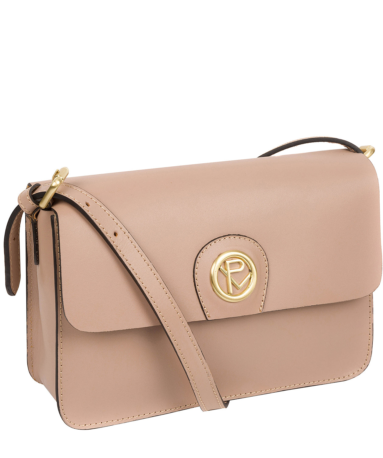 'Derwent' Blush Pink Leather Cross Body Bag Pure Luxuries London