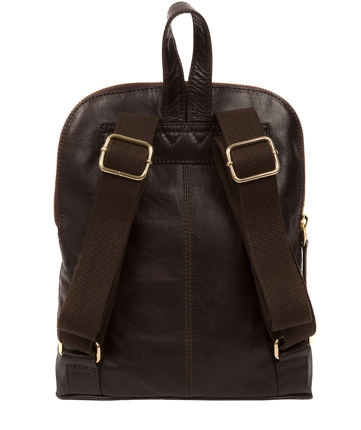 'Zinnia' Dark Brown Leather Backpack