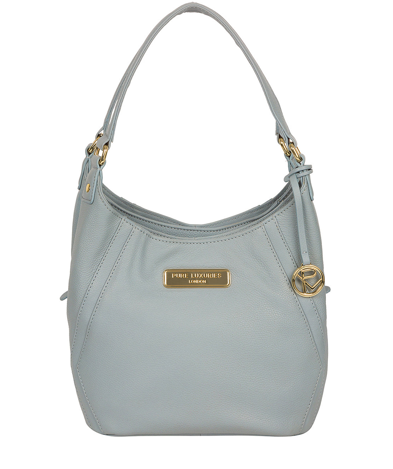 'Abigail' Cashmere Blue Leather Shoulder Bag