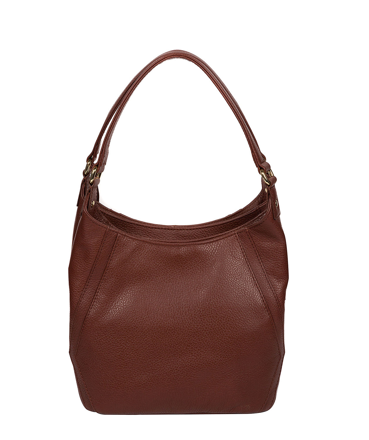 'Abigail' Chestnut Leather Shoulder Bag
