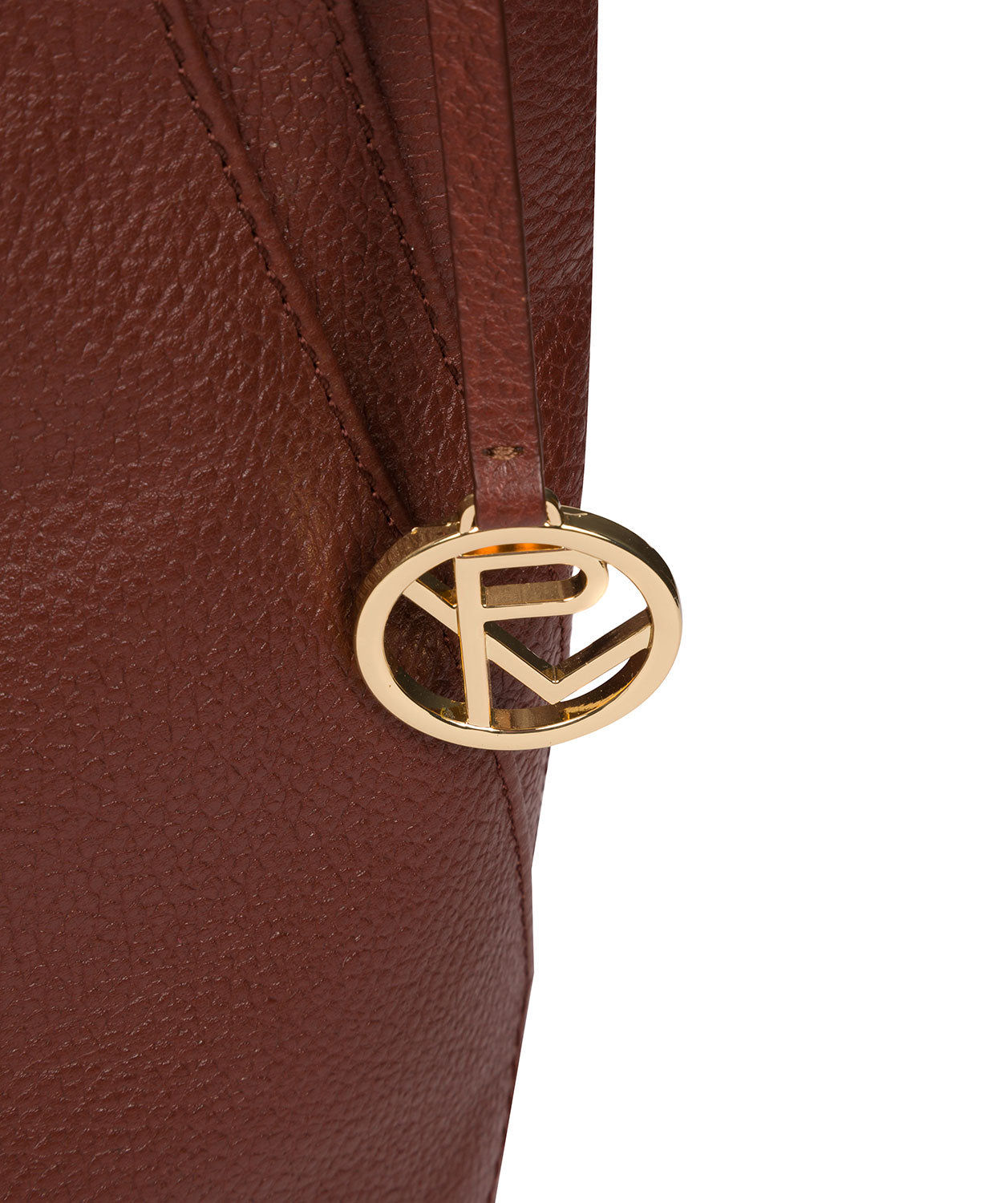 'Abigail' Chestnut Leather Shoulder Bag
