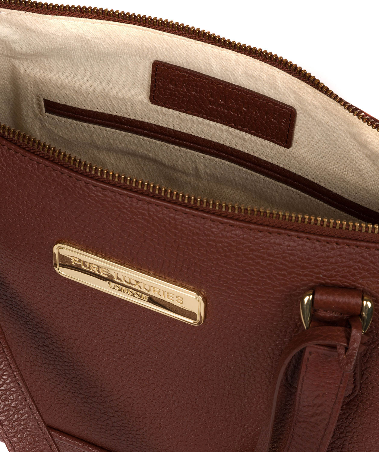 'Keira' Chestnut Leather Handbag