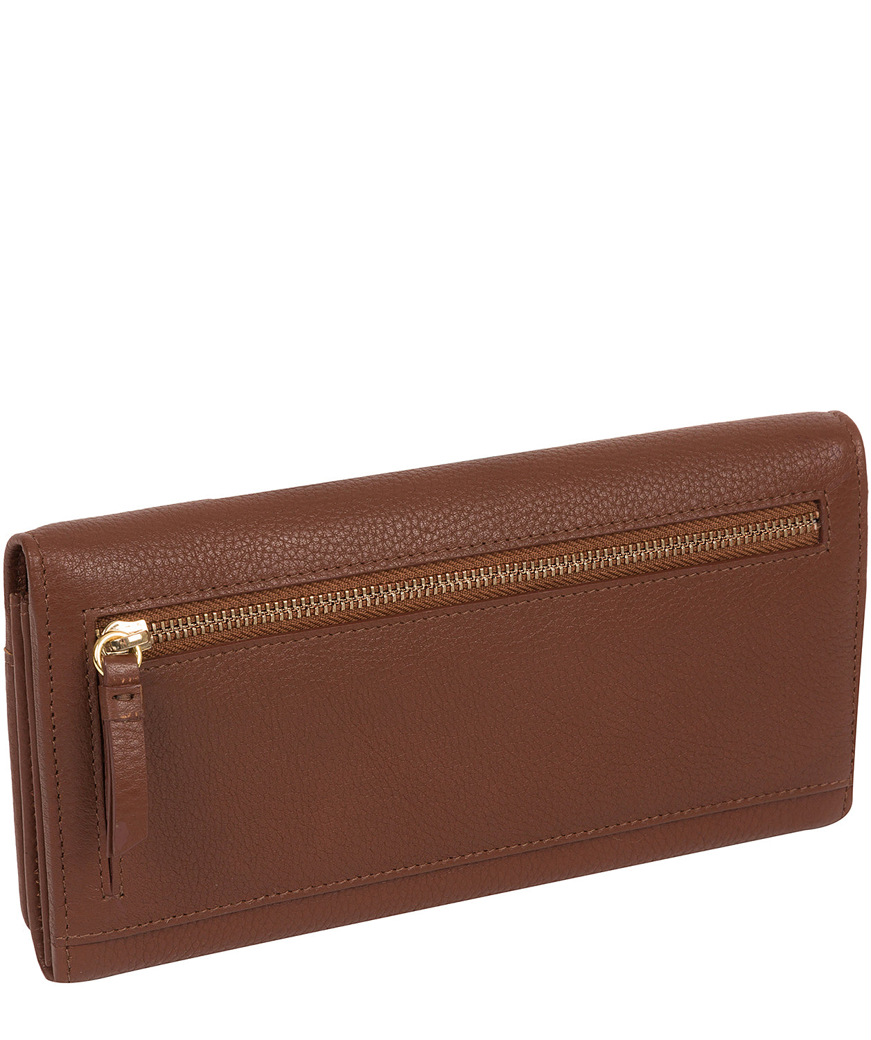 'Izabel' Chestnut Leather Purse