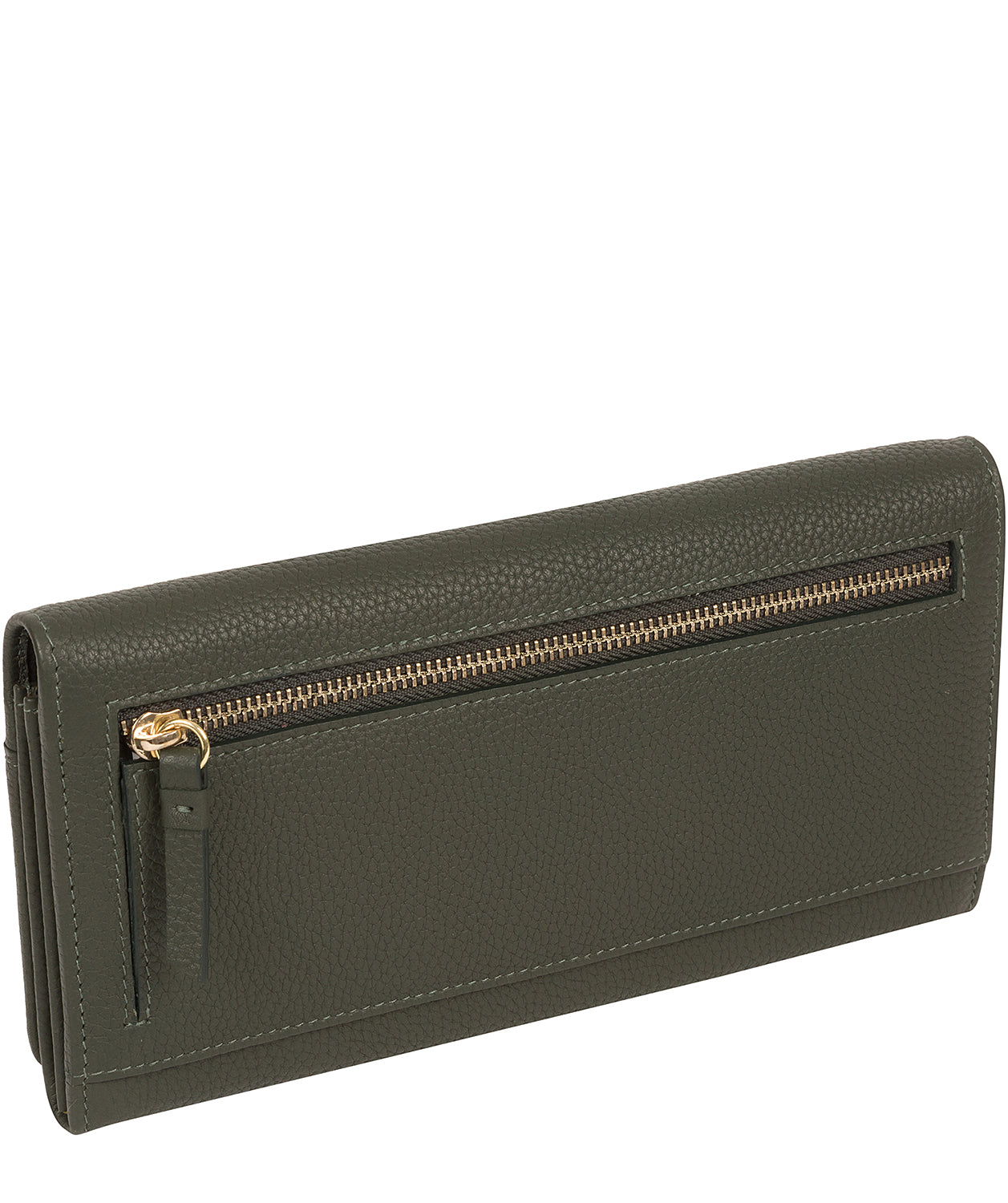 'Izabel' Hunter Green Leather Purse