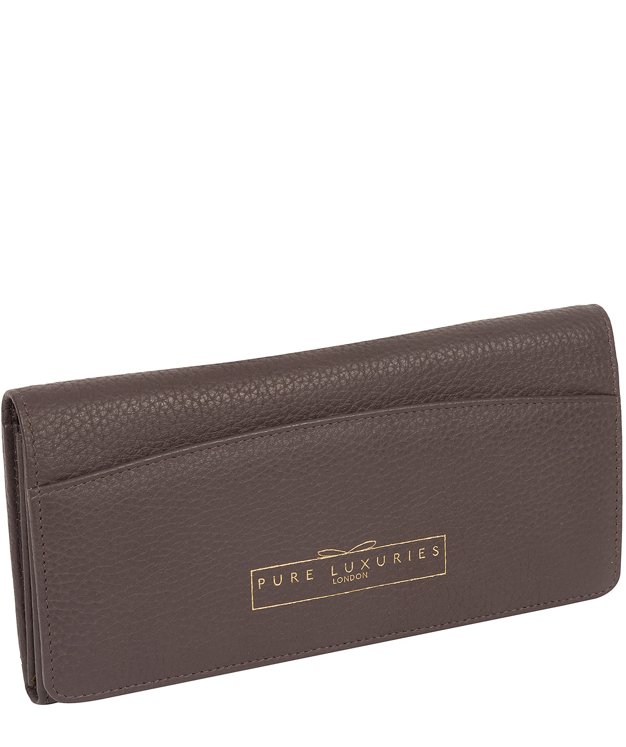 'Izabel' Smoke Grey Leather Purse