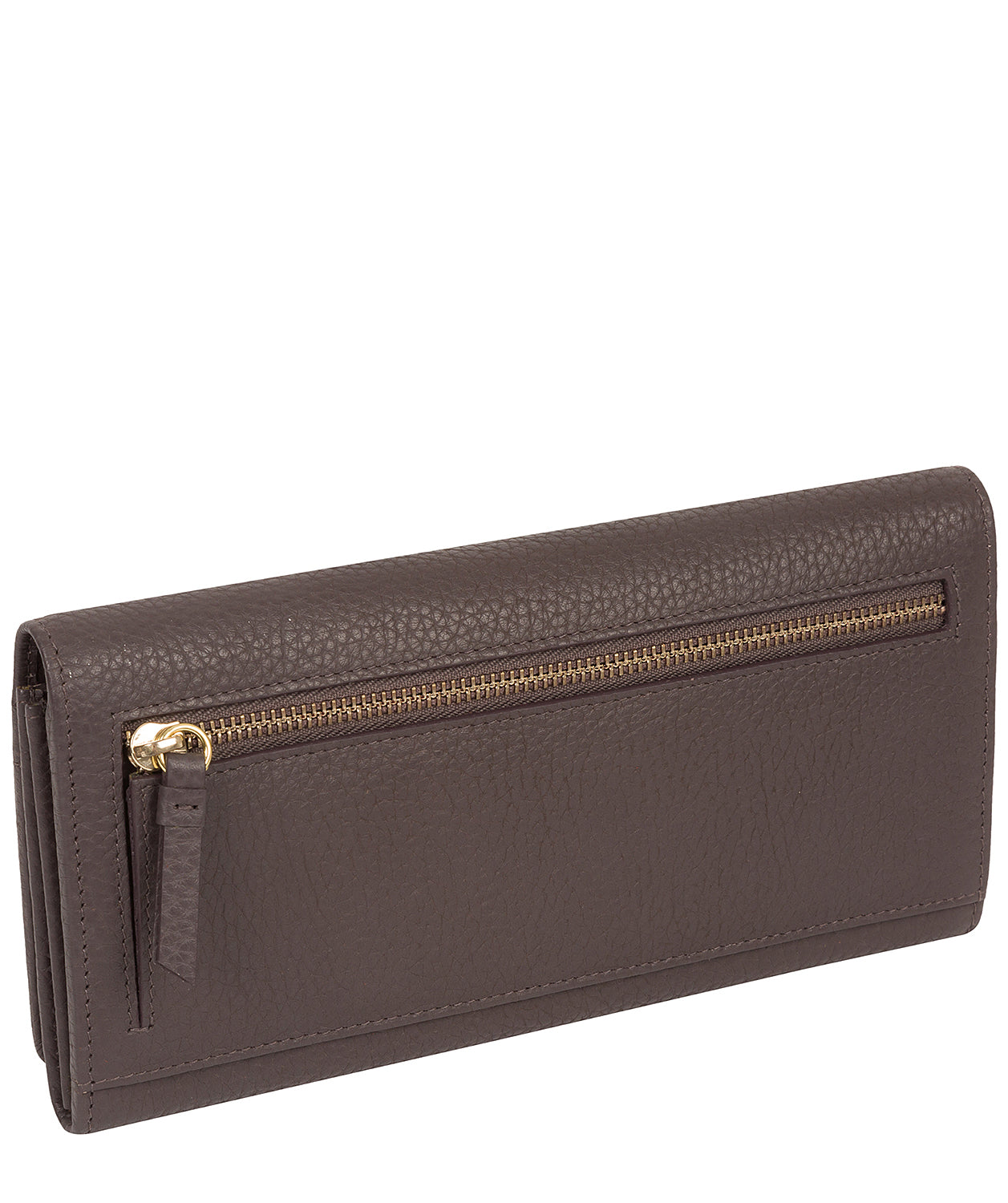 'Izabel' Smoke Grey Leather Purse