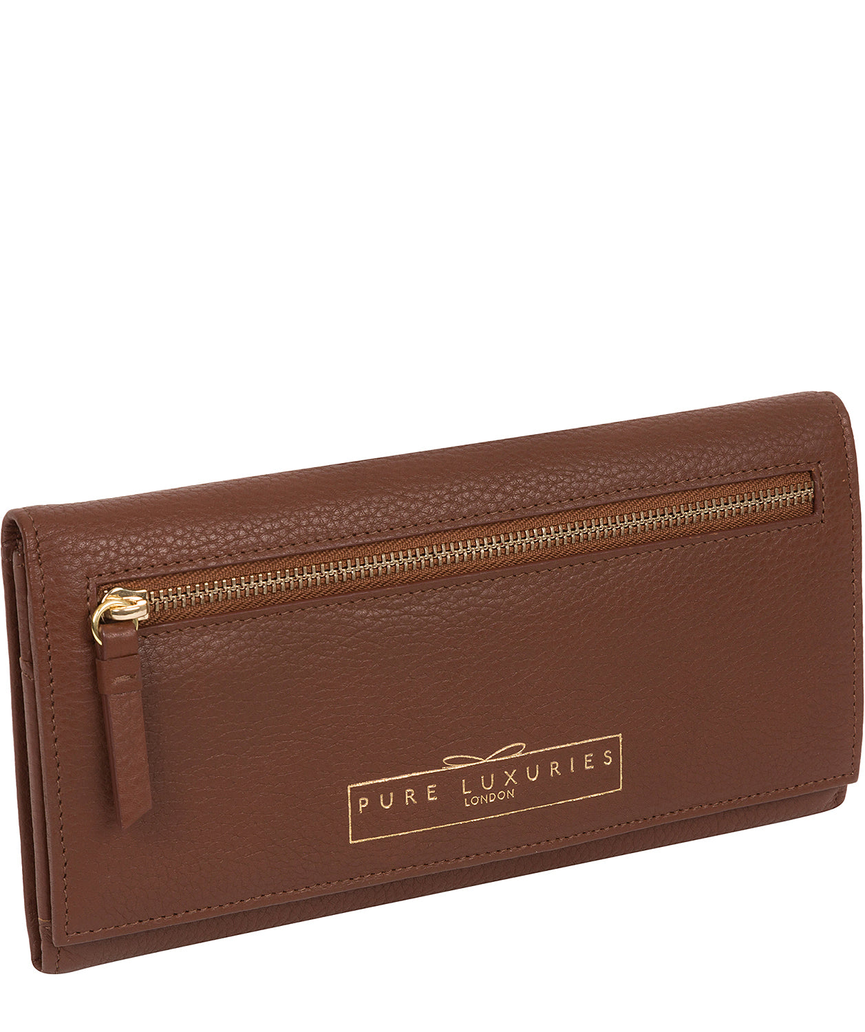 'Monika' Chestnut Leather Purse