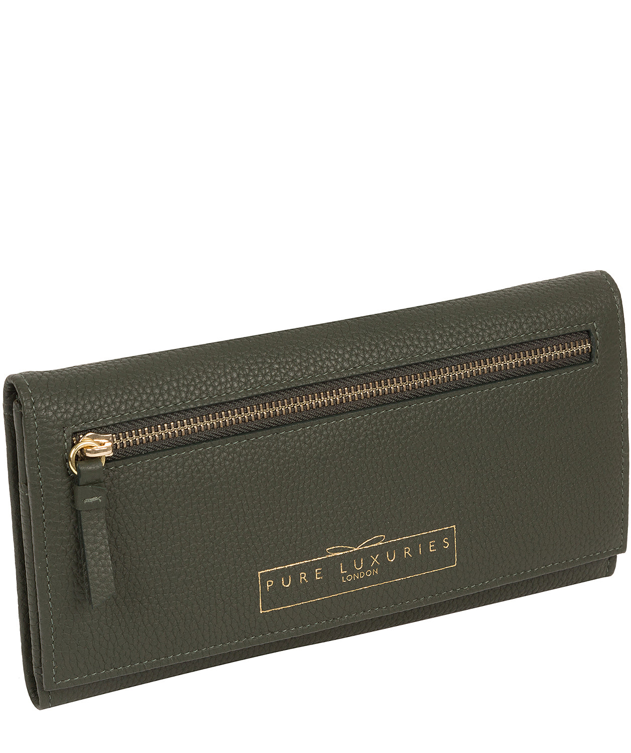 'Monika' Hunter Green Leather Purse