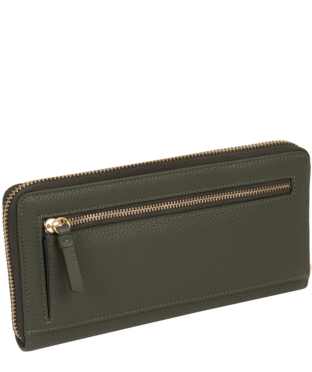 'Frieda' Hunter Green Leather Purse