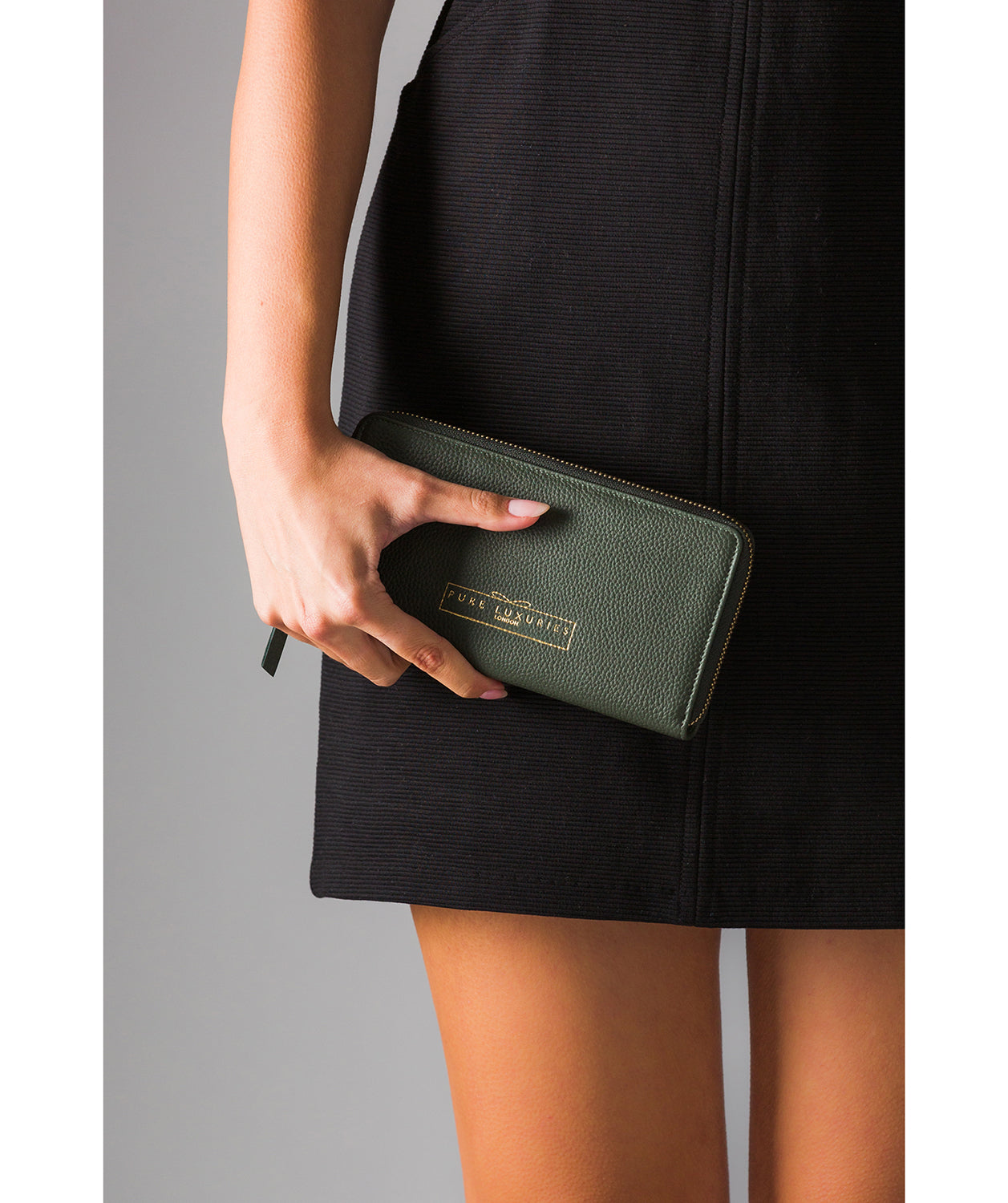 'Frieda' Hunter Green Leather Purse