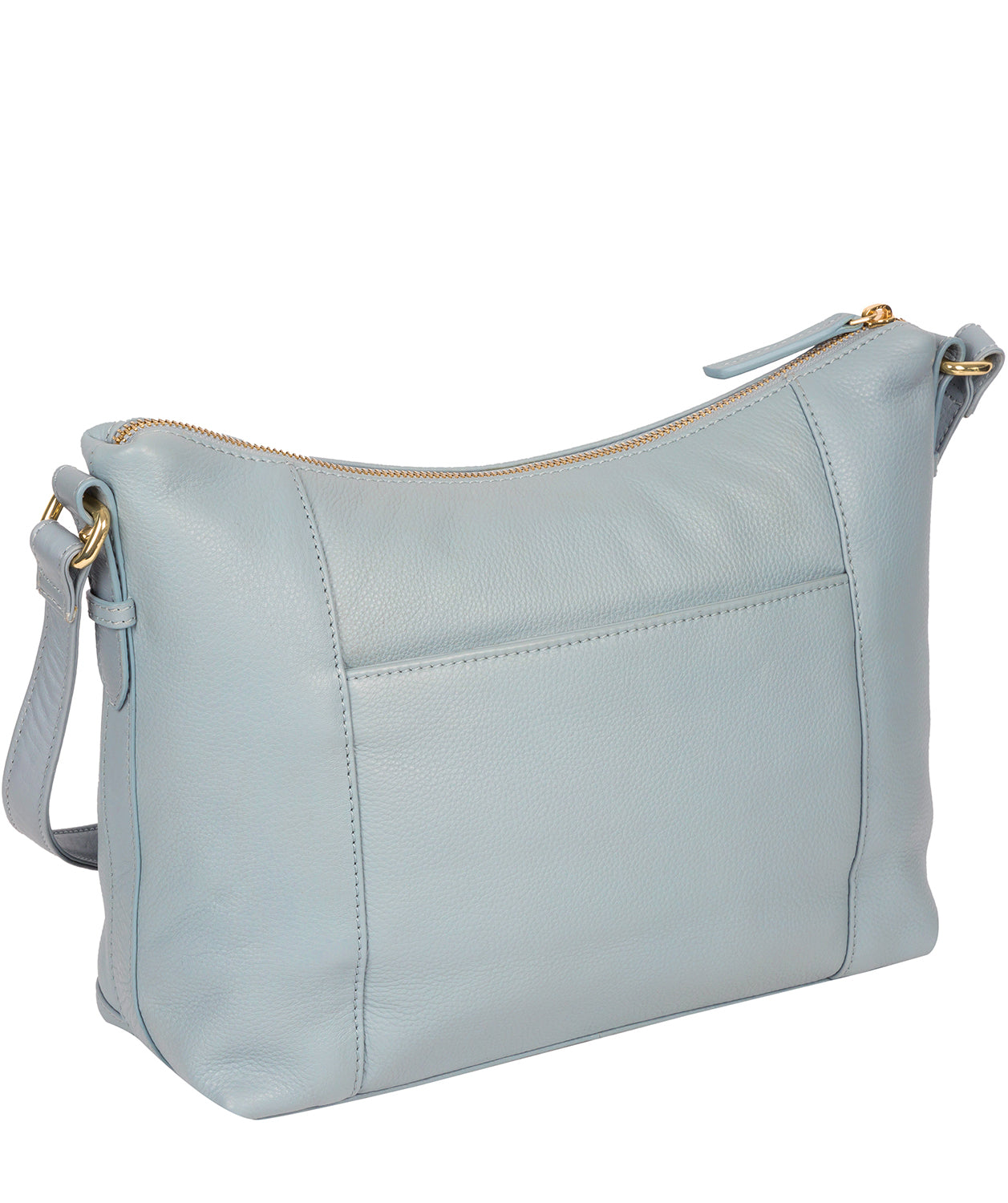 'Jenna' Cashmere Blue Leather Shoulder Bag