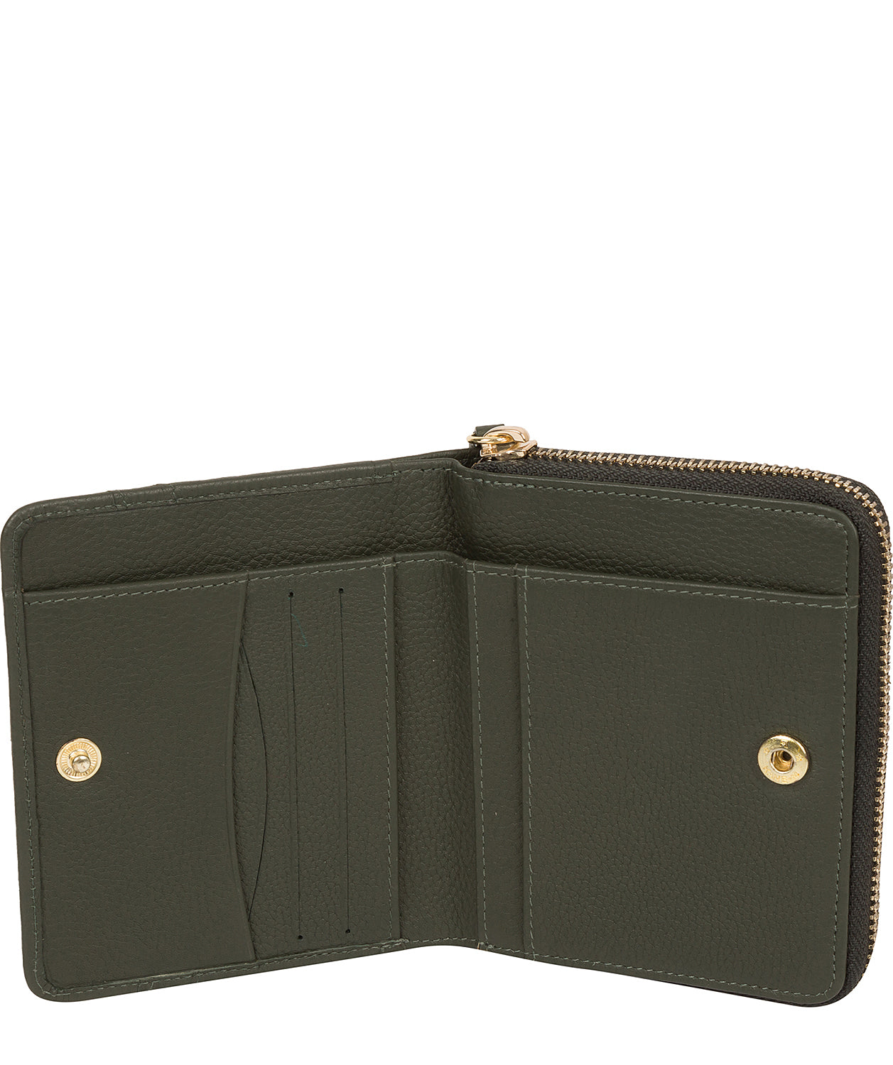 'Emely' Hunter Green Leather Purse