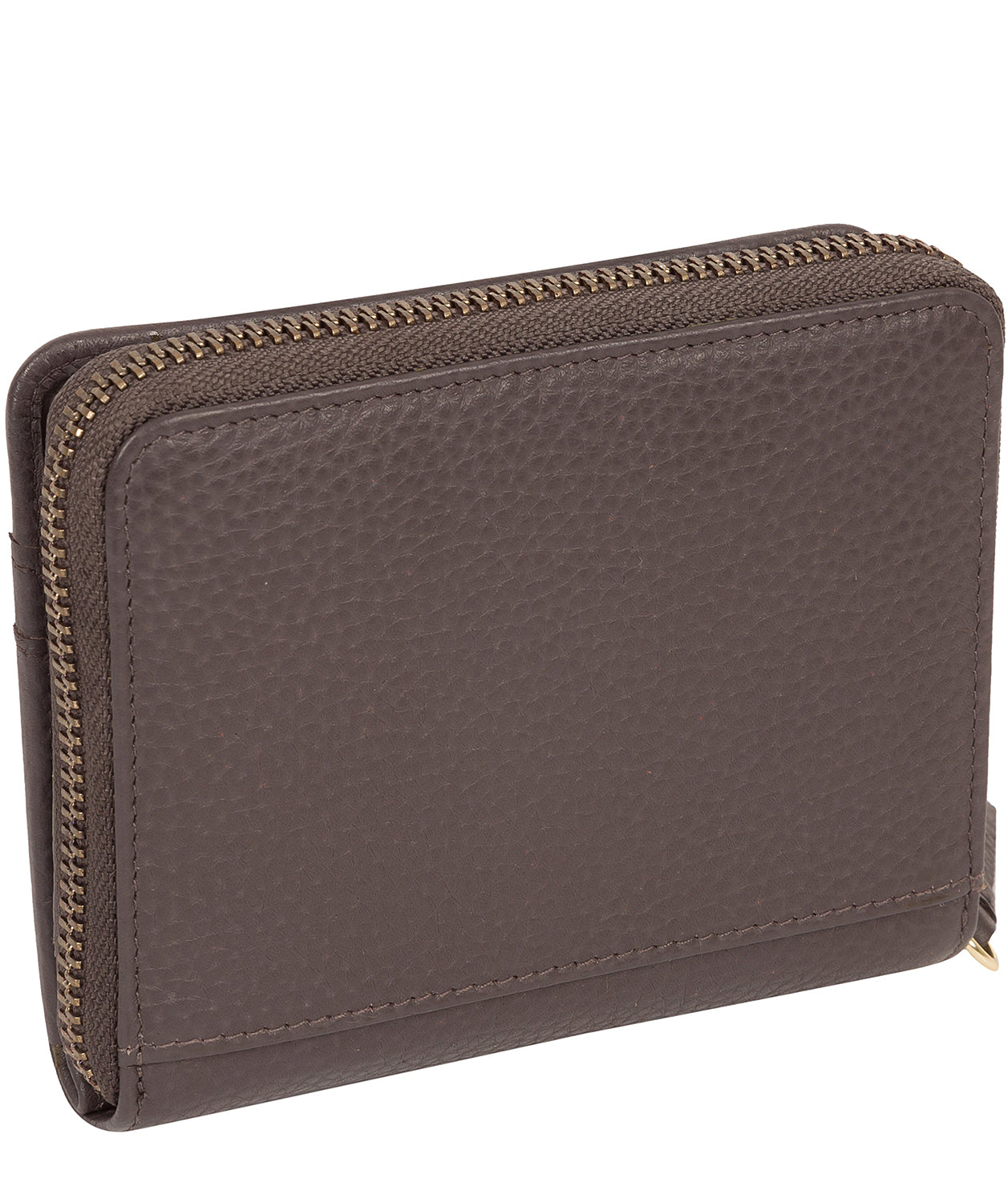 'Emely' Smoke Grey Leather Purse