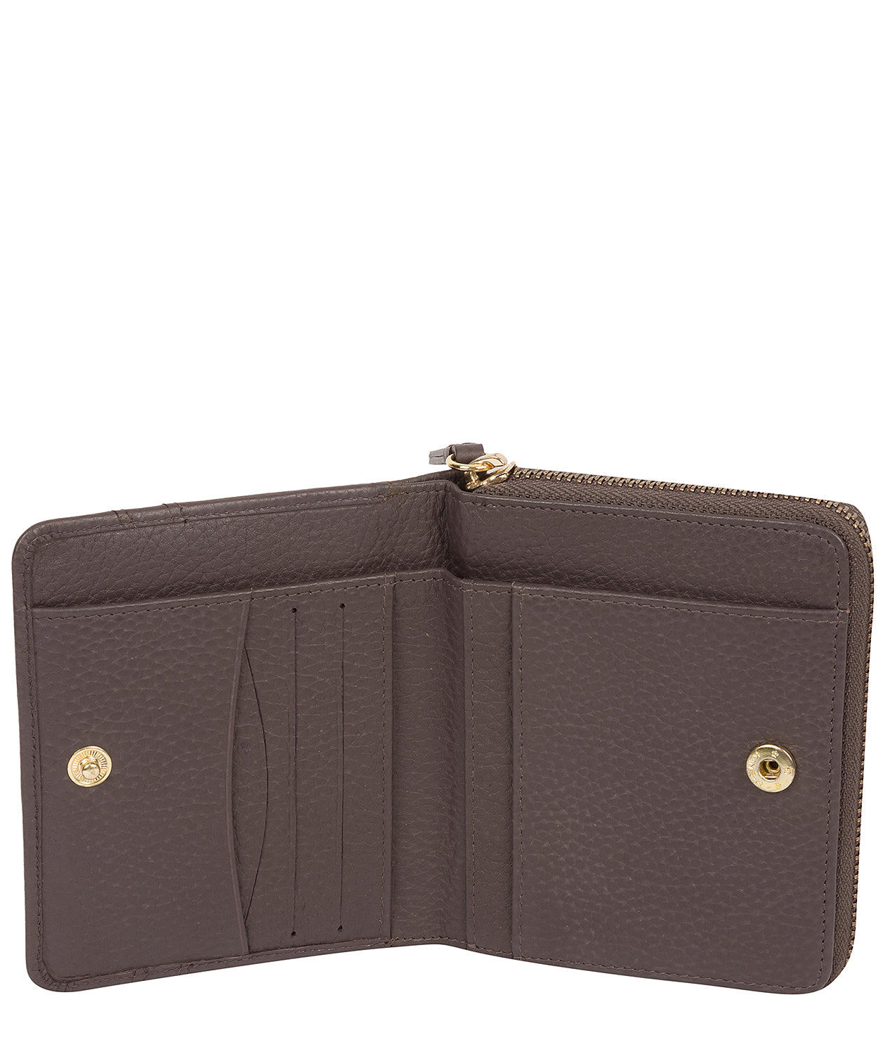 'Emely' Smoke Grey Leather Purse