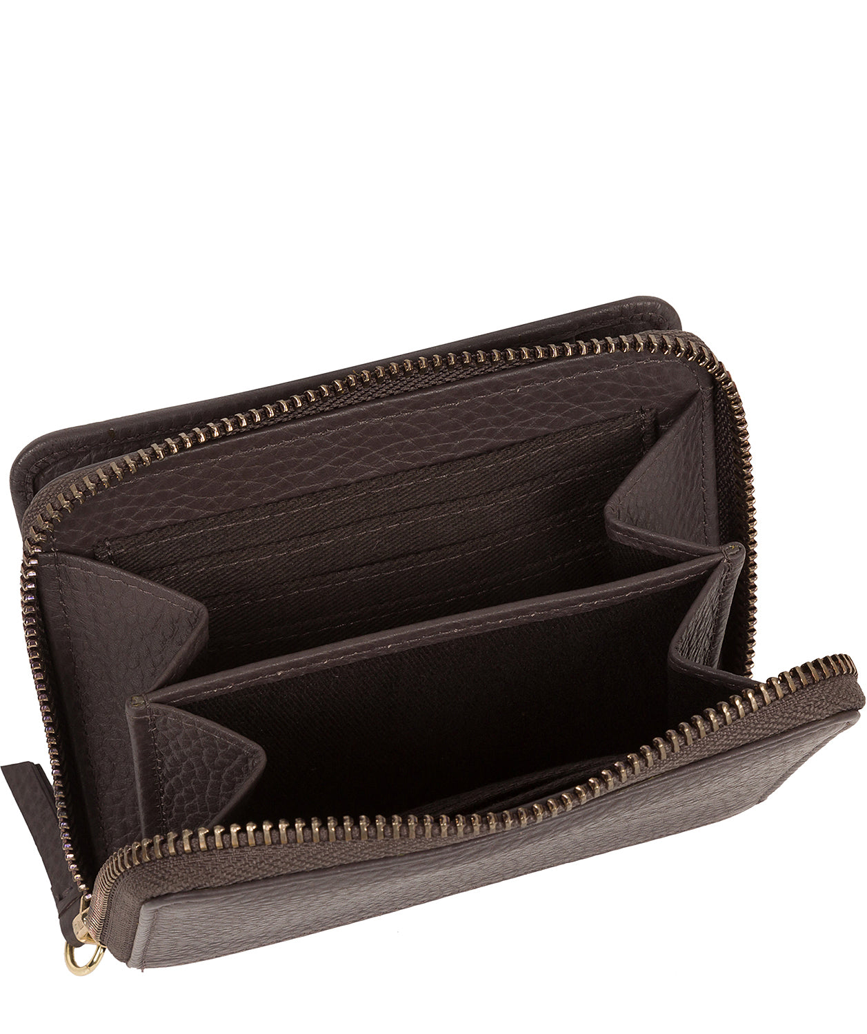 'Emely' Smoke Grey Leather Purse