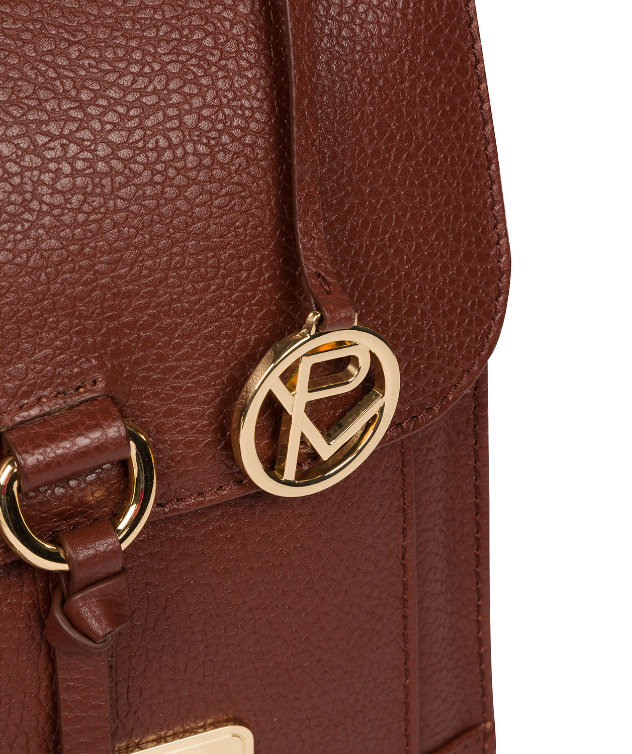 'Naomi' Chestnut Leather Cross Body Bag