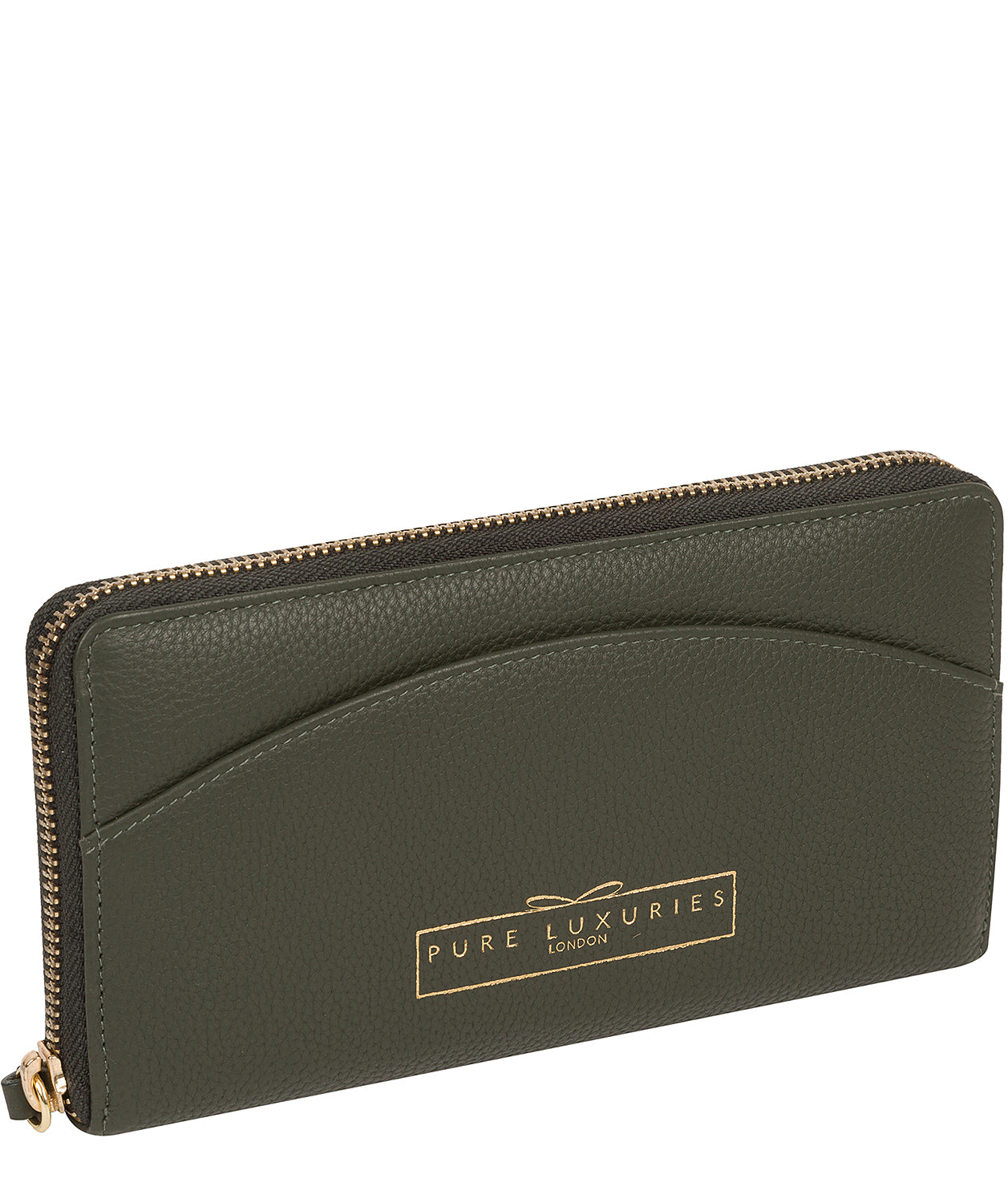 'Jenika' Hunter Green Leather Purse