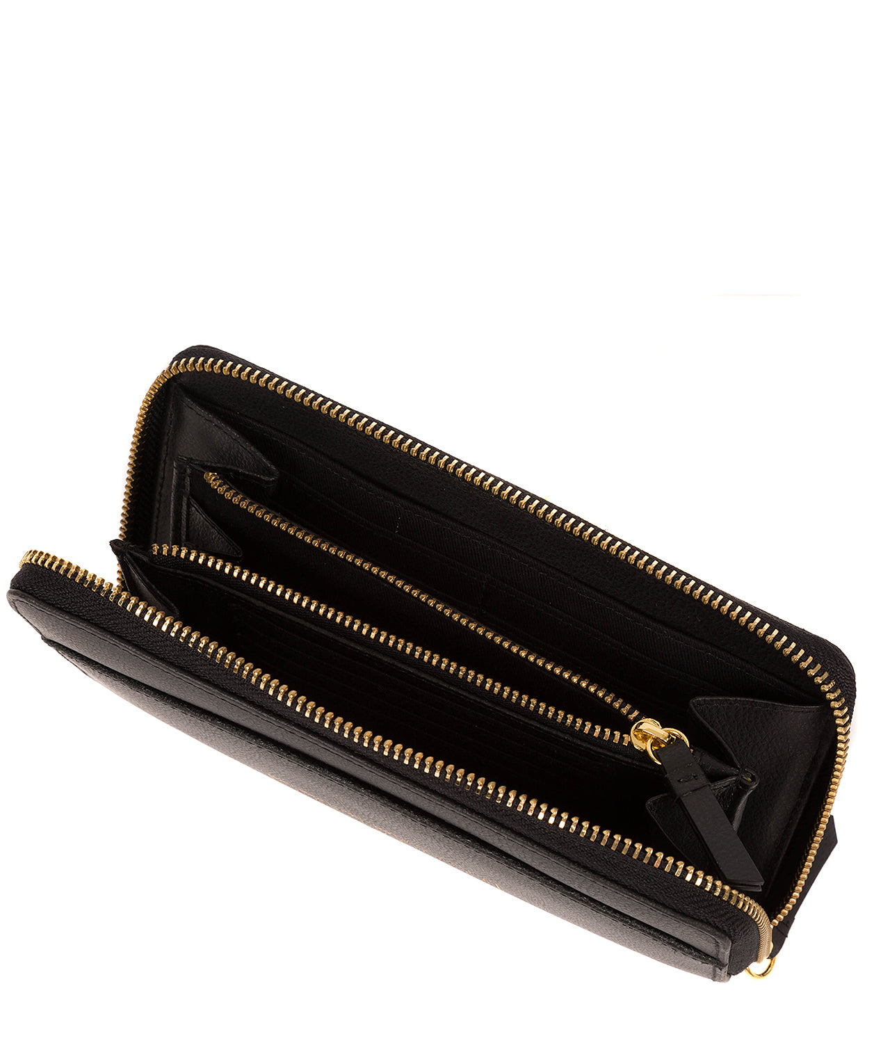 'Jenika' Jet Black Leather Purse