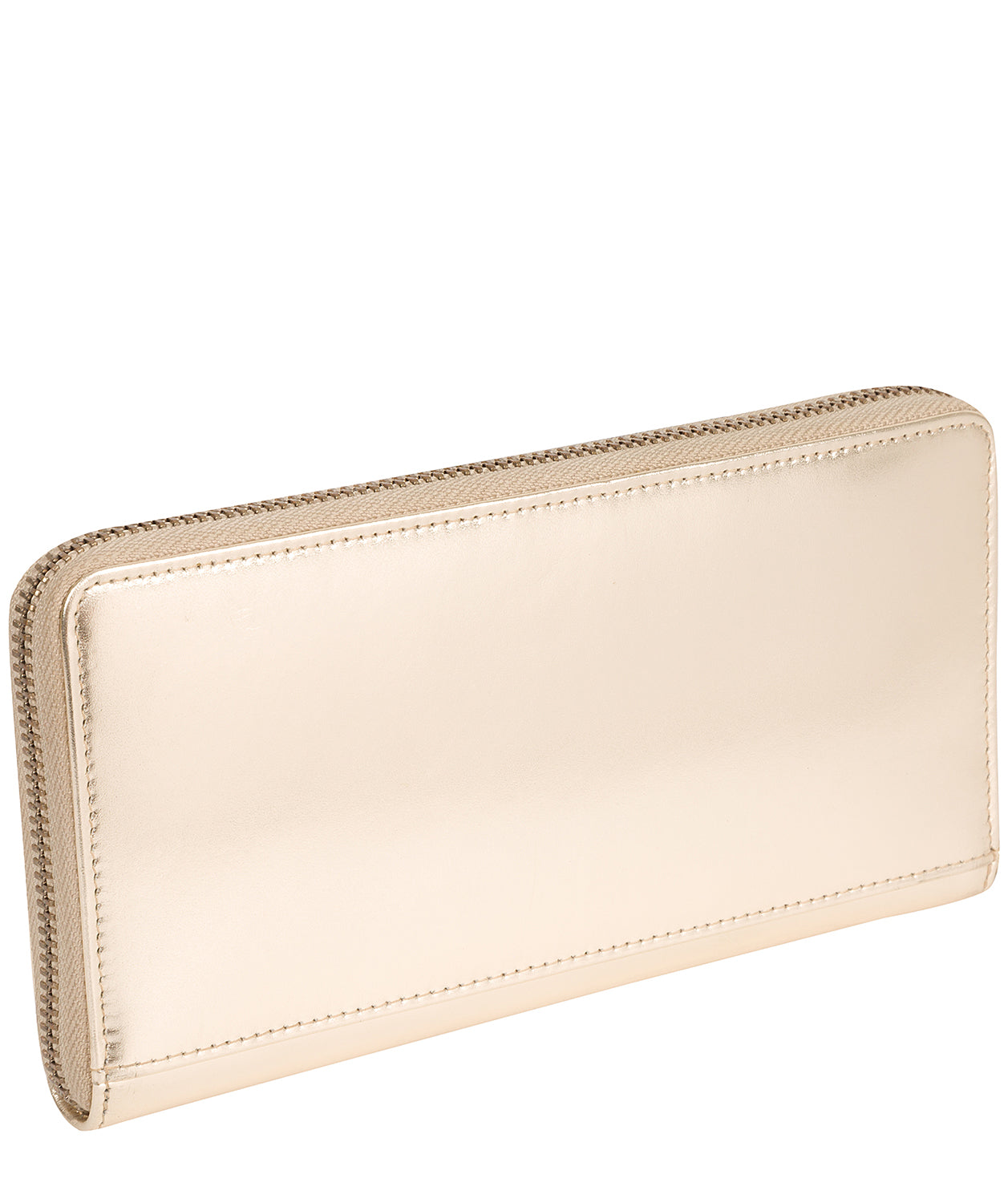 'Jenika' Pale Gold Leather Purse