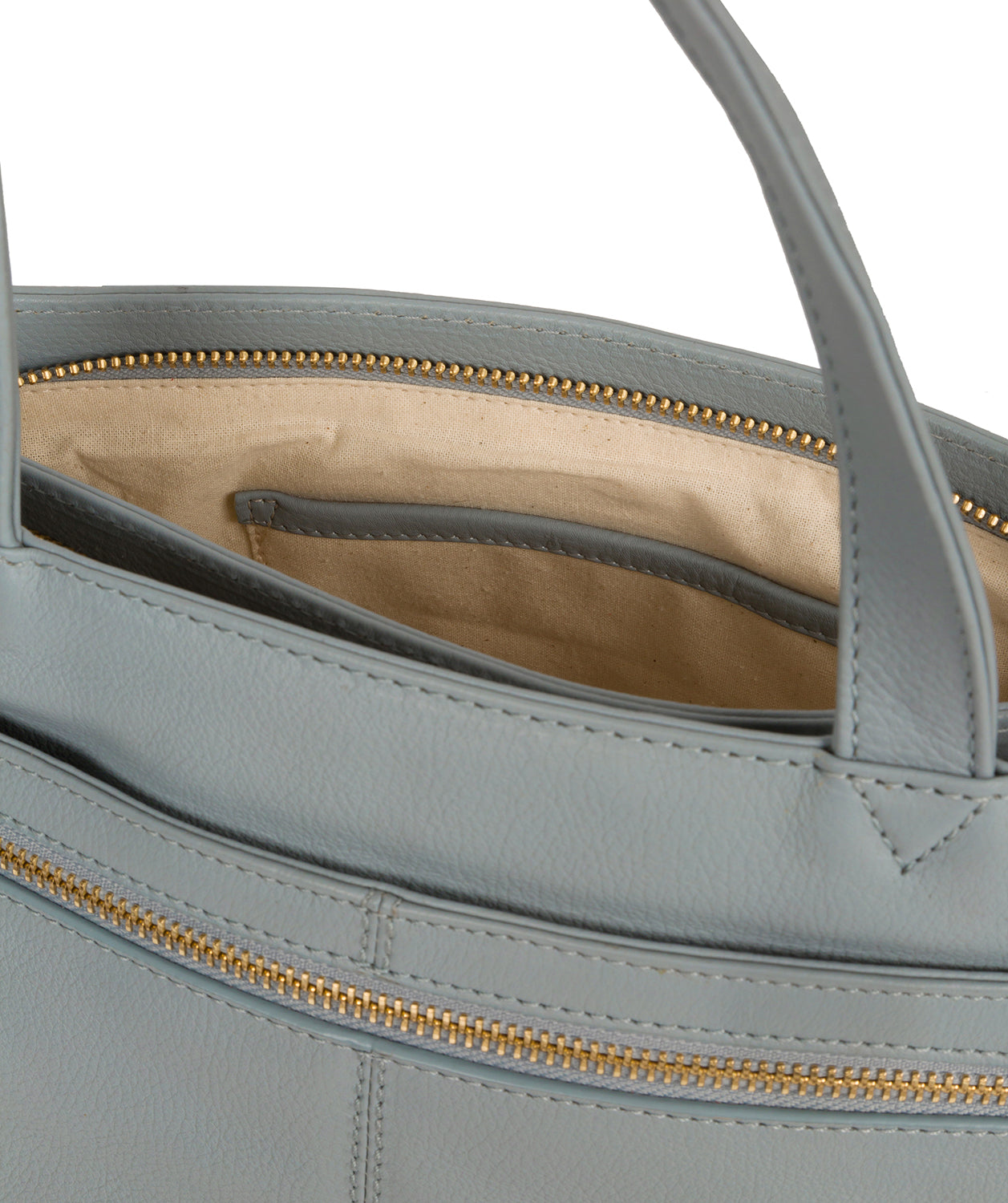 'Kate' Cashmere Blue Leather Handbag