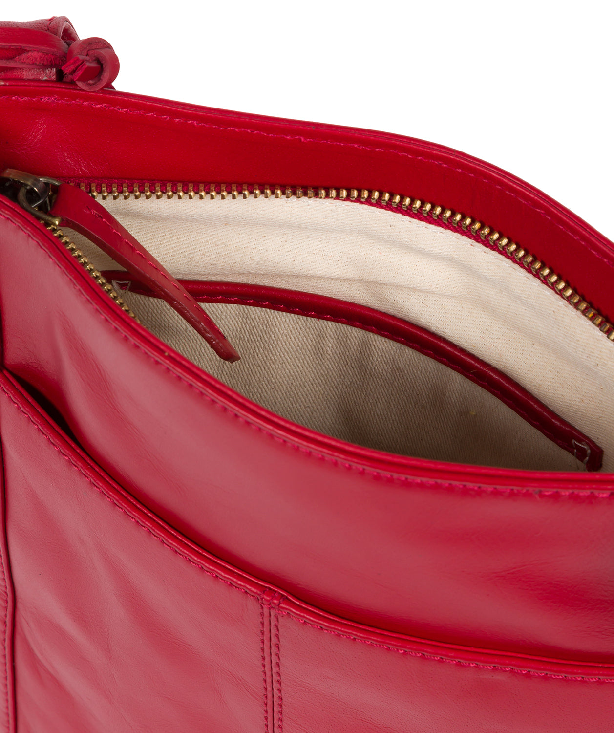'Knook' Vintage Red Leather Cross Body Bag