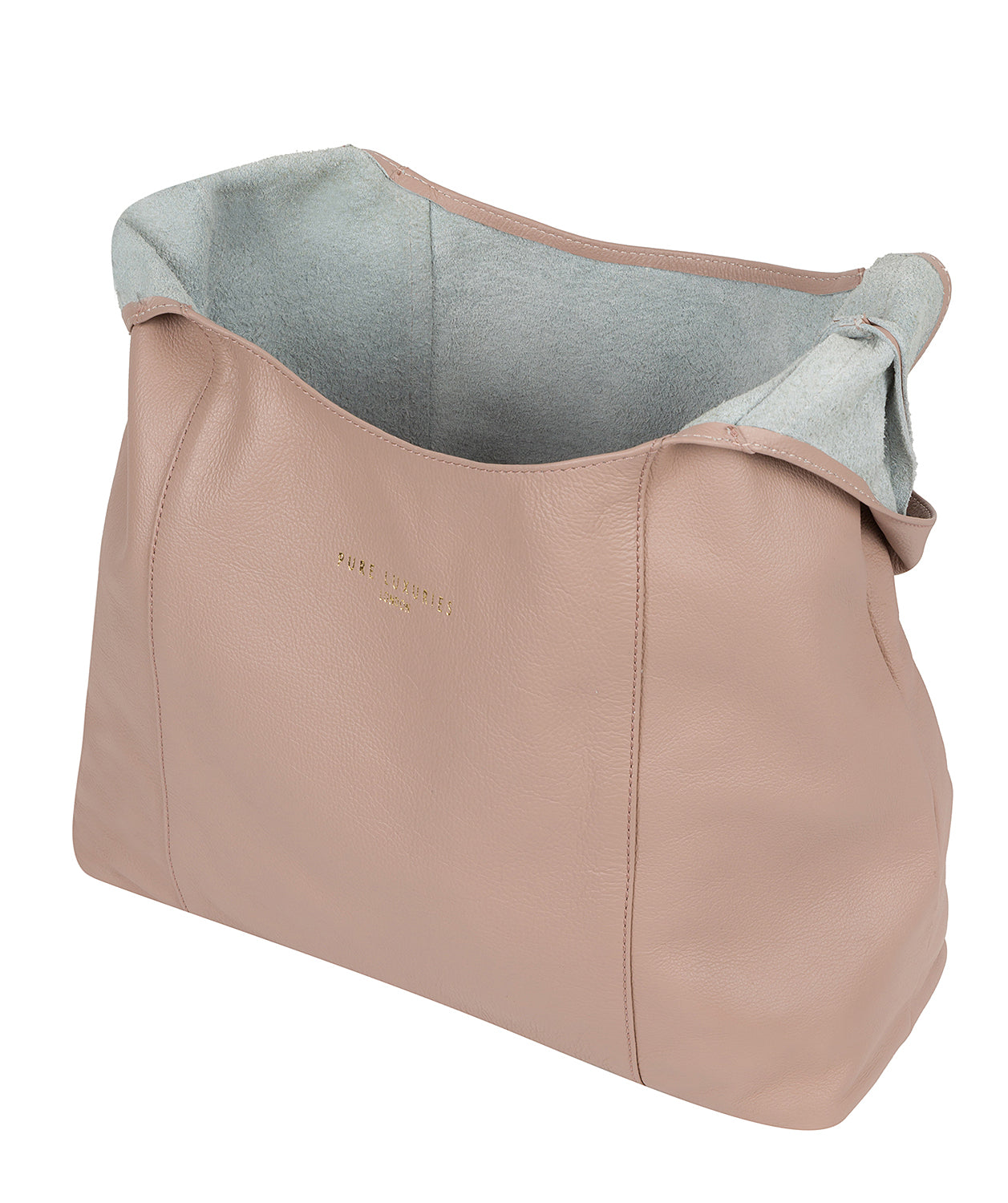 'Nina' Blush Pink Leather Shoulder Bag